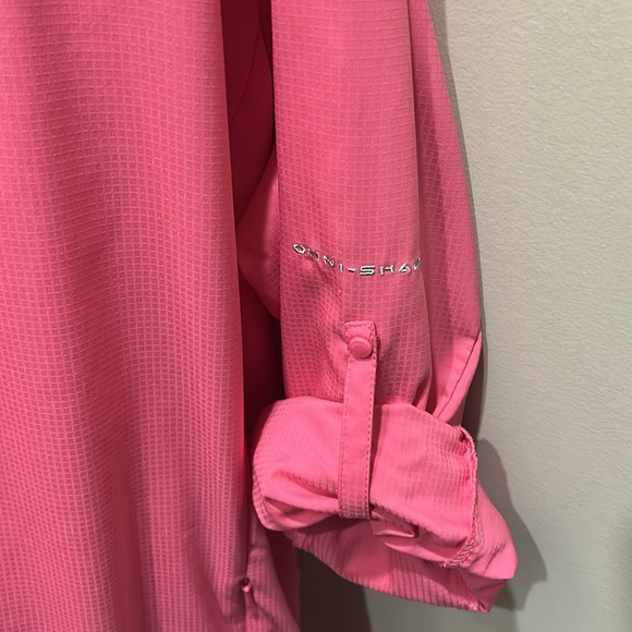 Columbia PFG Vibrant Pink Long Sleeve Shirt - Picture 4 of 6